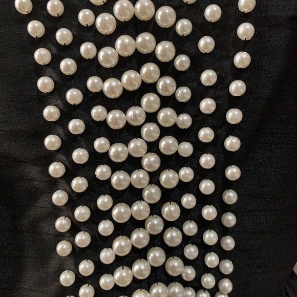 Pearl Bead Empire Dupioni Dress NWT - Picture 7 of 15